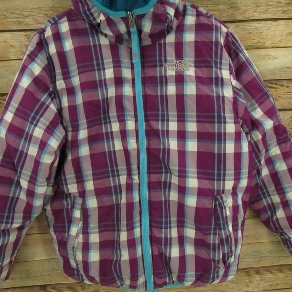The North Face 550 Girl's Reversible Hooded Jacket - Picture 2 of 16
